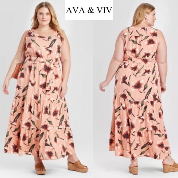 Ava & Viv Dresses & Skirts - BNWT Ava & Viv Plus Size Floral Summer Maxi Dress